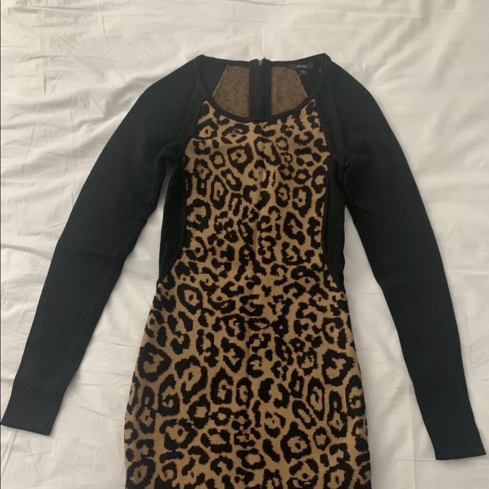 Guess dress Size S Leopard print